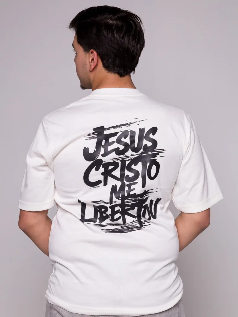 Camiseta cristã Veste Fé modelagem streetwear elegante